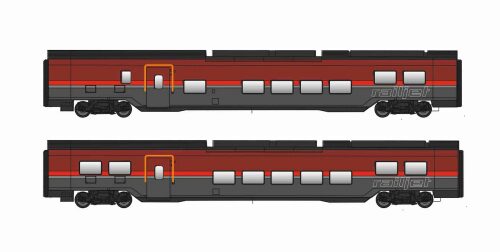 Jägerndorfer JC11201 ÖBB 2-teil. Railjet Set  Multifunktions- und 2.Klass  Ep. VI  AC Basic